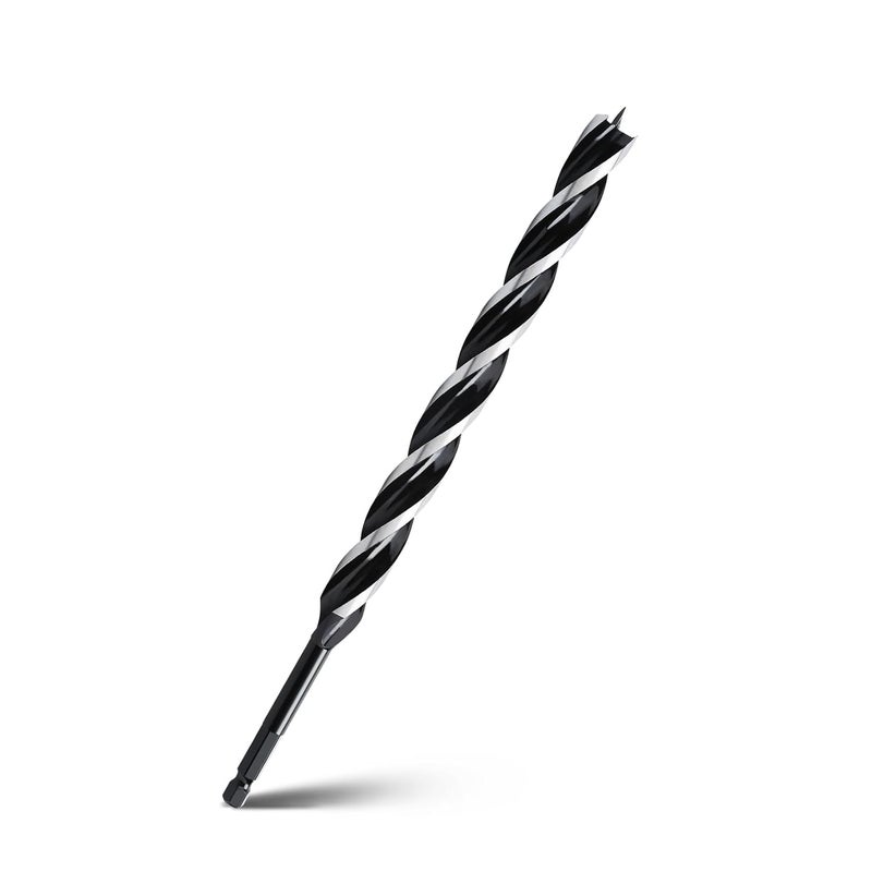 WOBLLMX 7/10" x 12" Auger Drill Bit for Wood, Hex Shank Tri Flute Ship Auger Long Drill Bit for Soft and Hard Wood,Tree Stump,Plastic,Drywall and Composite Materials - Image 1